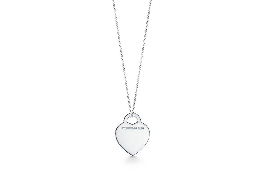 (Women) TIFFANY & CO. Heart Pendant 925 Silver Necklace for Women - Teal. 63477966 圖 3