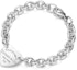 Order (W) Tiffany & Co. 心形標誌925純銀女士手鍊 - 銀色 60118040