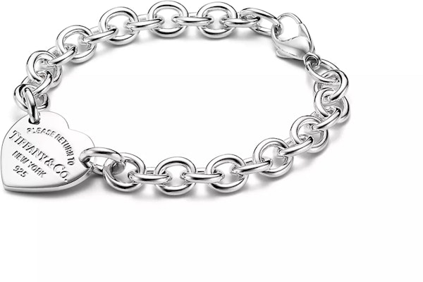 (W) Tiffany & Co. 心形標誌925純銀女士手鍊 - 銀色 60118040 Lookbook (W) Tiffany & Co. 心形標誌925純銀女士手鍊 - 銀色 60118040