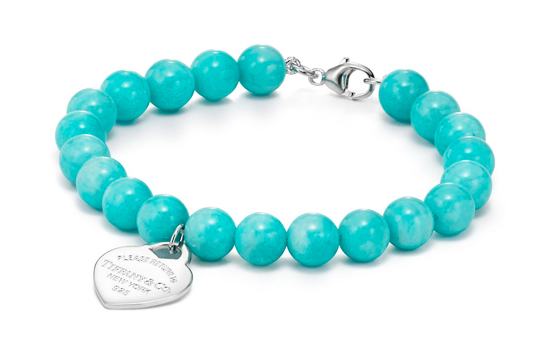 (Women) Tiffany & Co. Heart Tag Amazonite Bracelet  Aqua Blue 60143918 圖 3