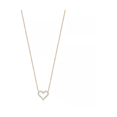 (Women) TIFFANY & CO. Hearts 18K Gold Diamond Necklace for Women. GRP11469