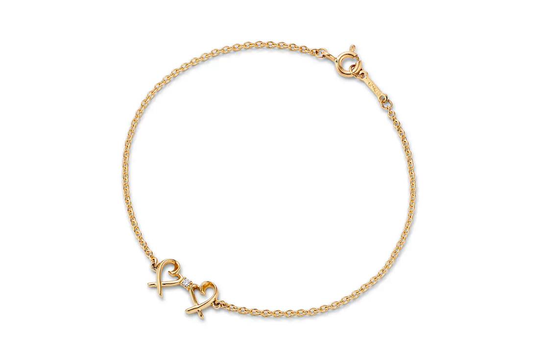 (Women) TIFFANY & CO. Iconic Heart Diamond 18K Gold Bracelet for Women - Gold. 63062405