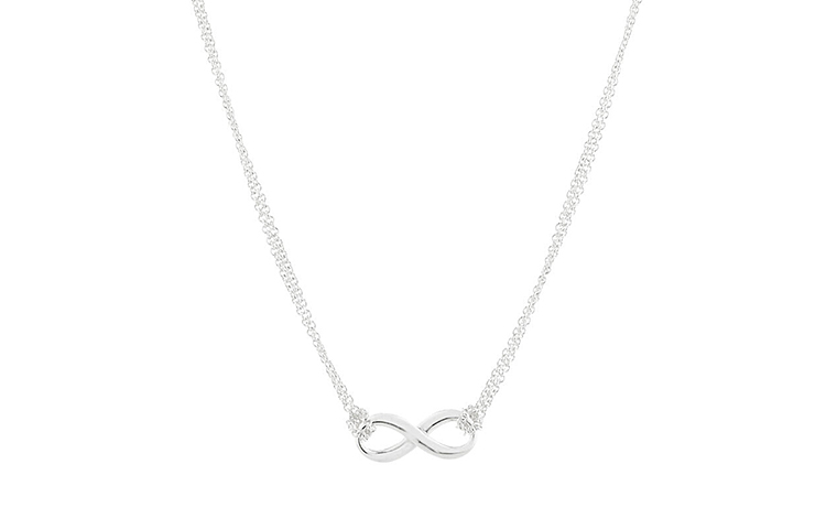 (Women) TIFFANY & CO. Infinity Bow Pendant Necklace 925 Silver for Women - Silver. 26758432 圖 2