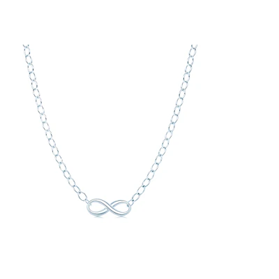 (Women) Tiffany & Co. Infinity Series 925 Silver Necklace for Women - Elegant & Stylish. 60137125