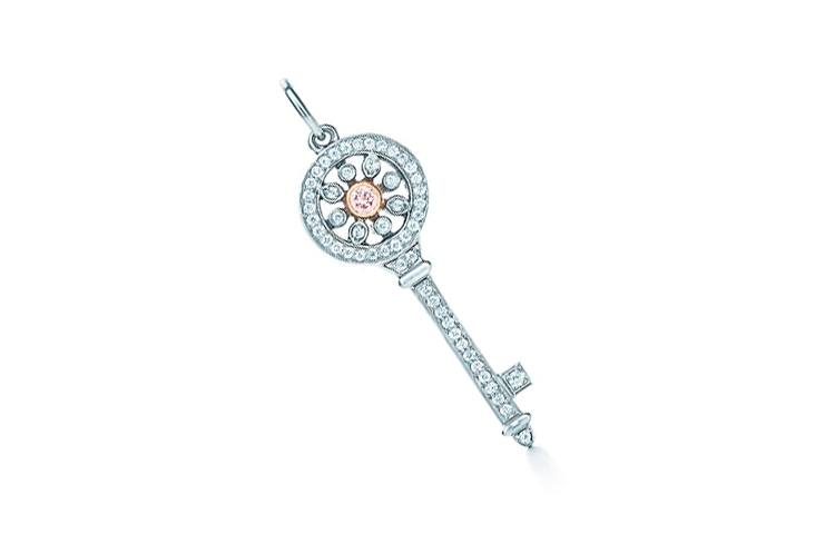 (Women) Tiffany & Co. Kaleidoscope Key Platinum 18K Rose Gold Diamond Pendant Necklace. 60143011 圖 3