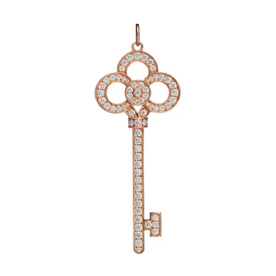 (Women) TIFFANY & CO. Key Pendant 18K Rose Gold Necklace for Women. 152-71-68267838