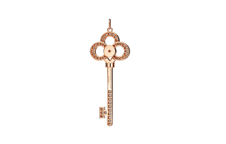 (Women) TIFFANY & CO. Key Pendant 18K Rose Gold Necklace for Women. 152-71-68267838 圖 3