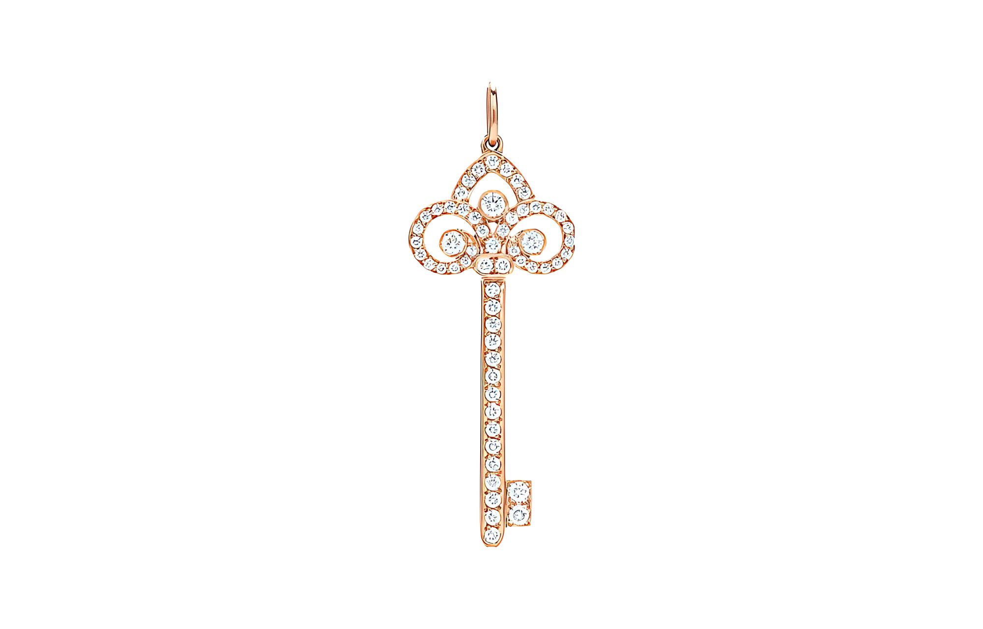 (Women) Tiffany & Co. Keys Collection 18K Rose Gold Pendant Necklace for Women 60010950