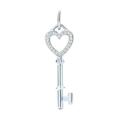(Women) Tiffany & Co. Keys Collection Classic Heart 18K White Gold Pendant for Women 33450281