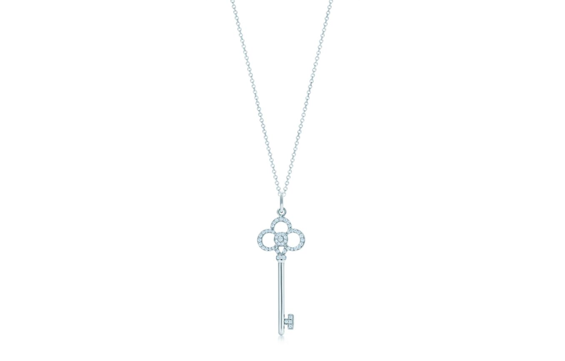 Order (W) TIFFANY & CO. 皇冠鑰匙吊墜項鍊 18K白金 女款 GRP09001
