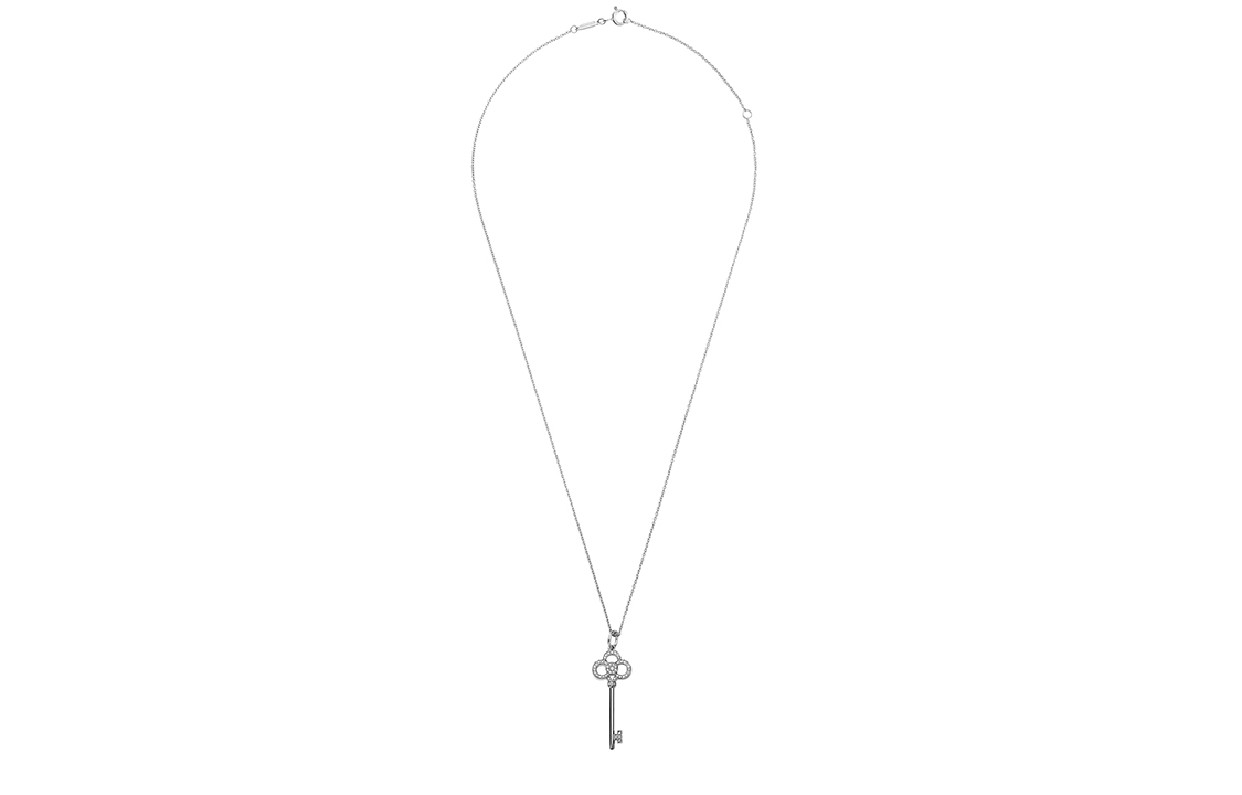 Purchase (W) TIFFANY & CO. 皇冠鑰匙吊墜項鍊 18K白金 女款 GRP09001
