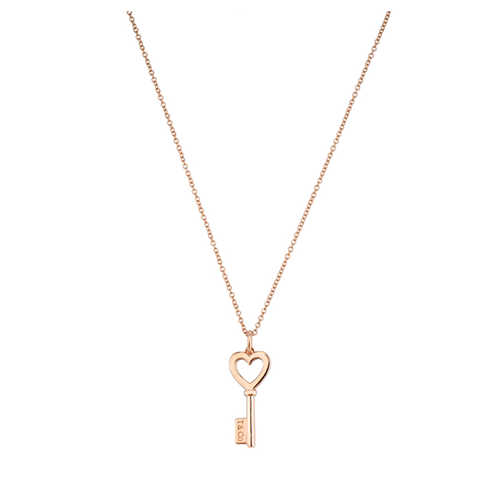 (Women) Tiffany & Co. Keys Heart Key Necklace 18K Rose Gold for Women. 32655939