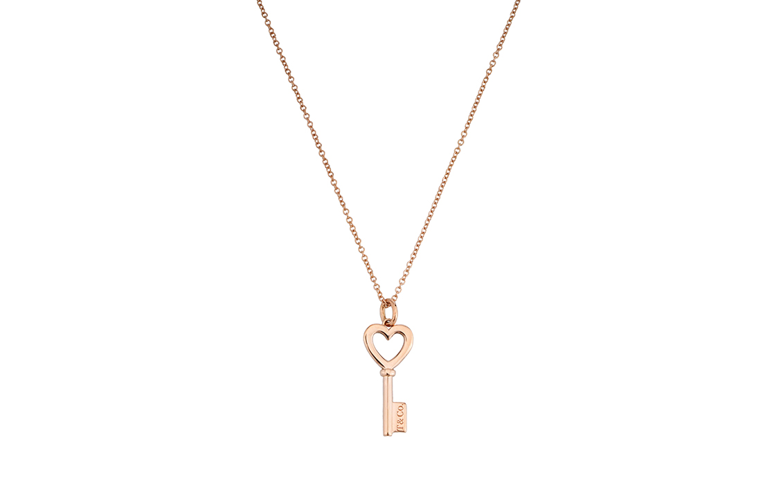 (Women) Tiffany & Co. Keys Heart Key Necklace 18K Rose Gold for Women. 32655939 圖 2