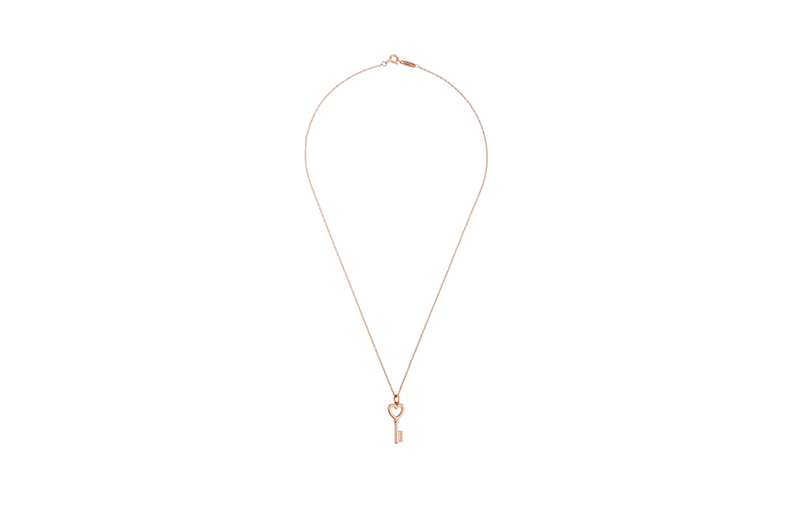 (Women) Tiffany & Co. Keys Heart Key Necklace 18K Rose Gold for Women. 32655939 圖 3