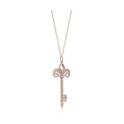 (Women) TIFFANY & CO. Keys Iris Key Necklace/Pendant 18K Rose Gold for Women. 60660069
