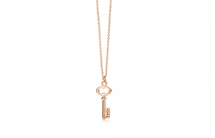 (Women) TIFFANY & CO. Keys Oval Key Necklace 18K Rose Gold for Women. 60011534 圖 3