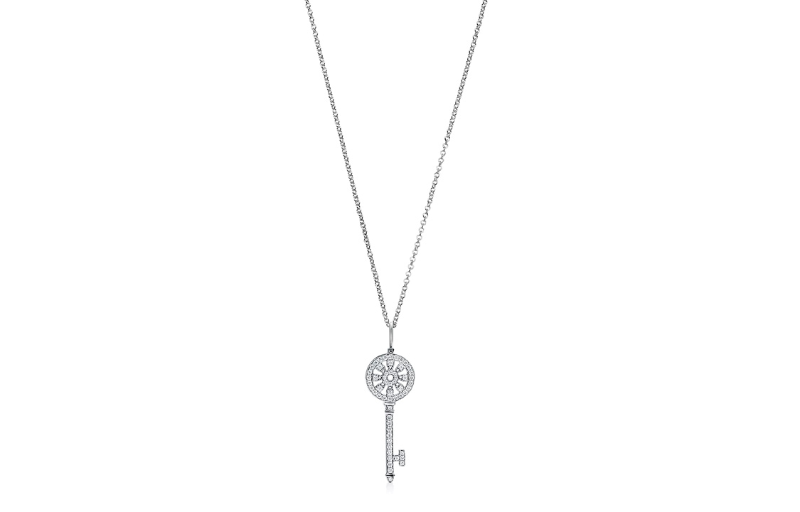 (Women) Tiffany & Co. Keys Platinum Necklace for Women - Stylish, Elegant, Versatile. GRP10462 圖 2