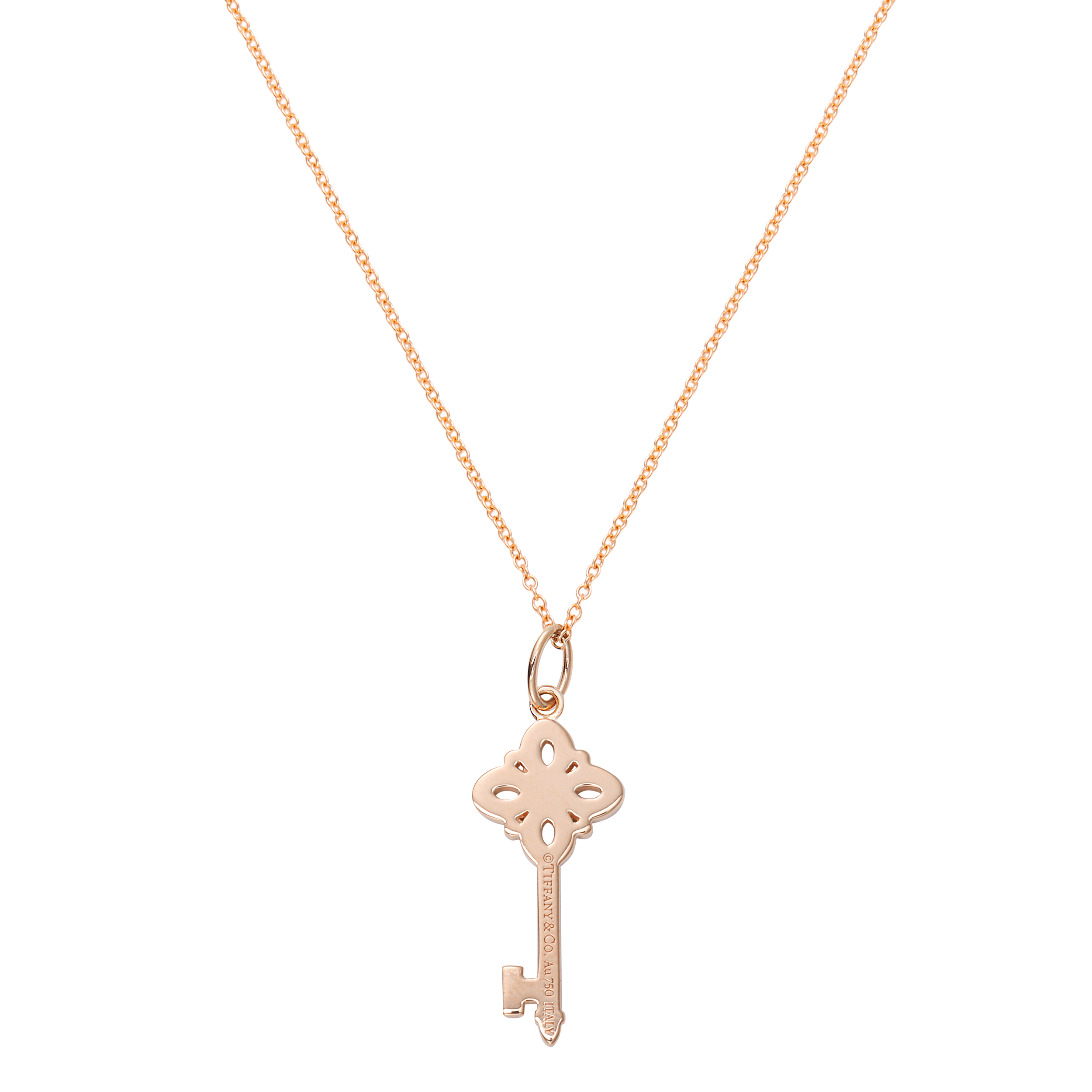 Lookbook (W) TIFFANY & CO. 鑰匙系列18K玫瑰金項鍊女性專用 GRP11367