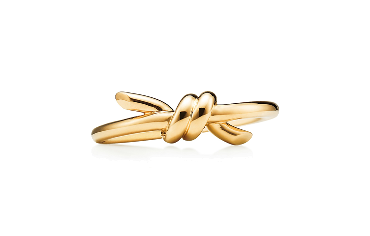 (Women) TIFFANY & CO. Knot 18K Gold  Ring. GRP12002