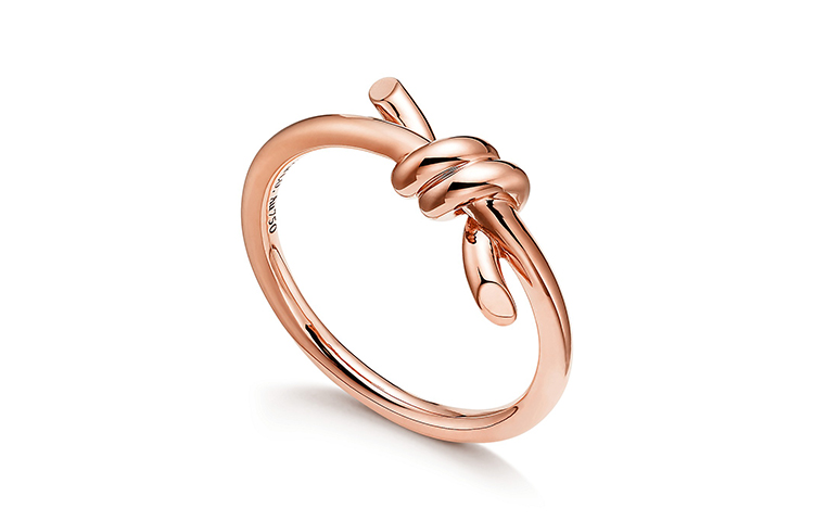 Order (Women) TIFFANY & CO. Knot Rose Gold Ring 18K Gold  Jewelry GRP12003