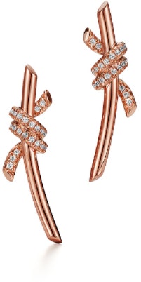 women-tiffany-and-co-knot-rose-gold-single-row-diamond-earrings-for-women-69526144