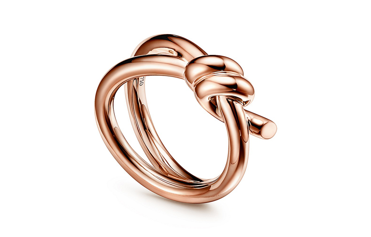 (Women) TIFFANY & CO. Knot Series 18K Rose Gold Double Knot Ring for Women GRP11997 圖 2