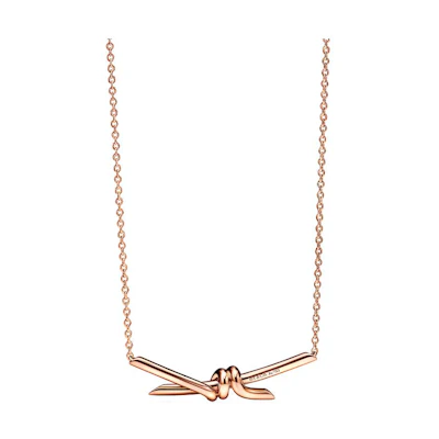 (Women) Tiffany & Co. Knot Series Minimalist Gold Necklace for Women. 70153947