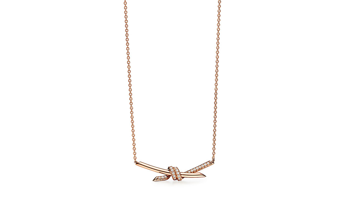 (Women) TIFFANY & CO. Knot Series Rose Gold Necklace for Women 69683231 圖 2