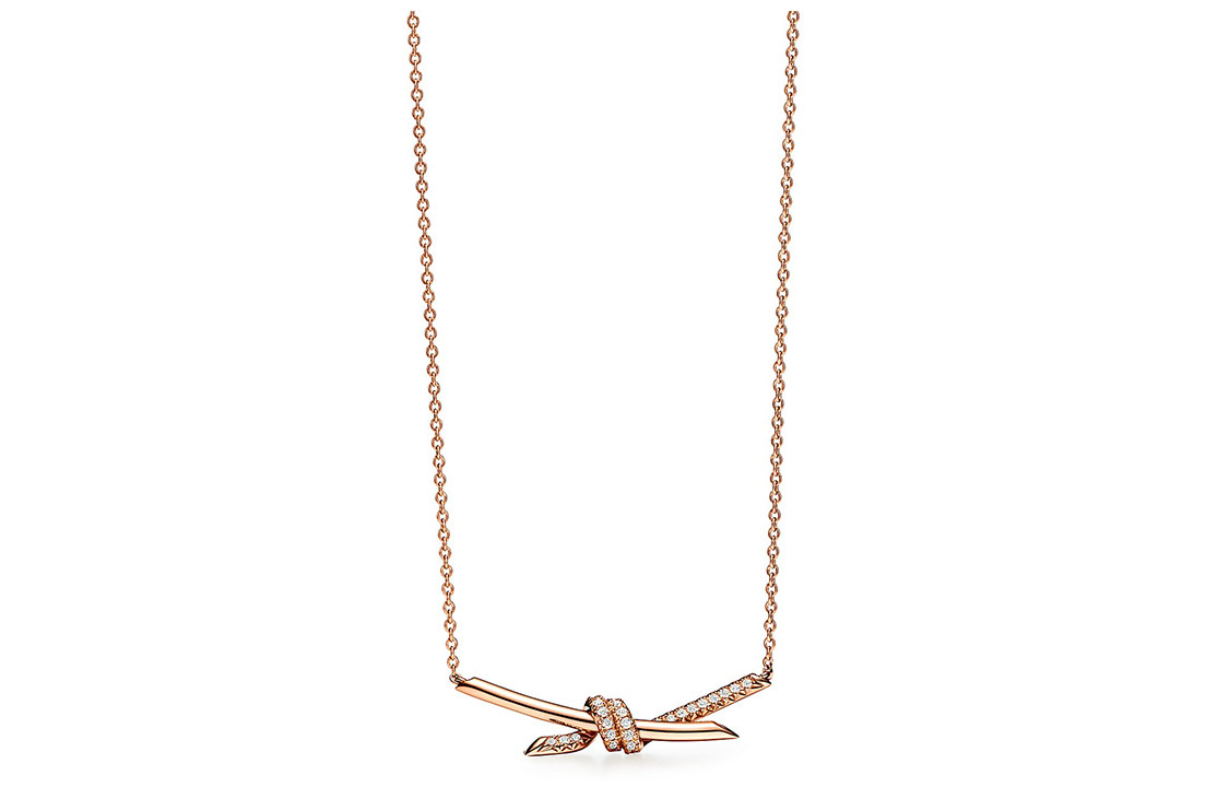 (Women) TIFFANY & CO. Knot Series Rose Gold Necklace for Women 69683231 圖 3