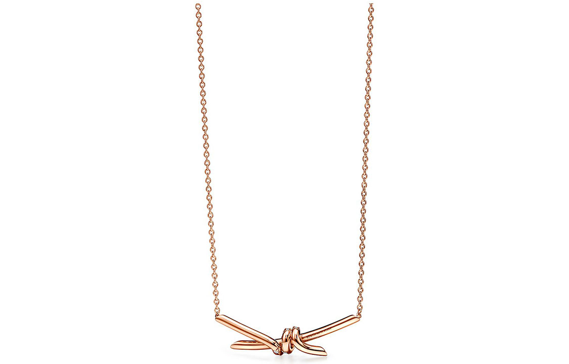 (Women) TIFFANY & CO. Knot Series Rose Gold Necklace for Women 69683231 圖 4