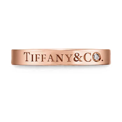 (Women) TIFFANY & CO. Letter Logo 18K Rose Gold Ring for Women - Rose Gold Color GRP12362