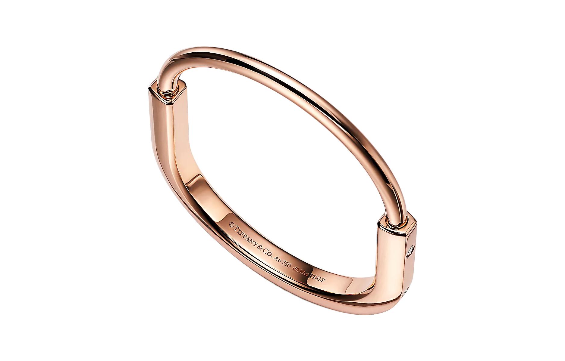 Order (W) ティファニー ロックシリーズ 18Kローズゴールド ダイヤモンド ブレスレット レディース. 70185288