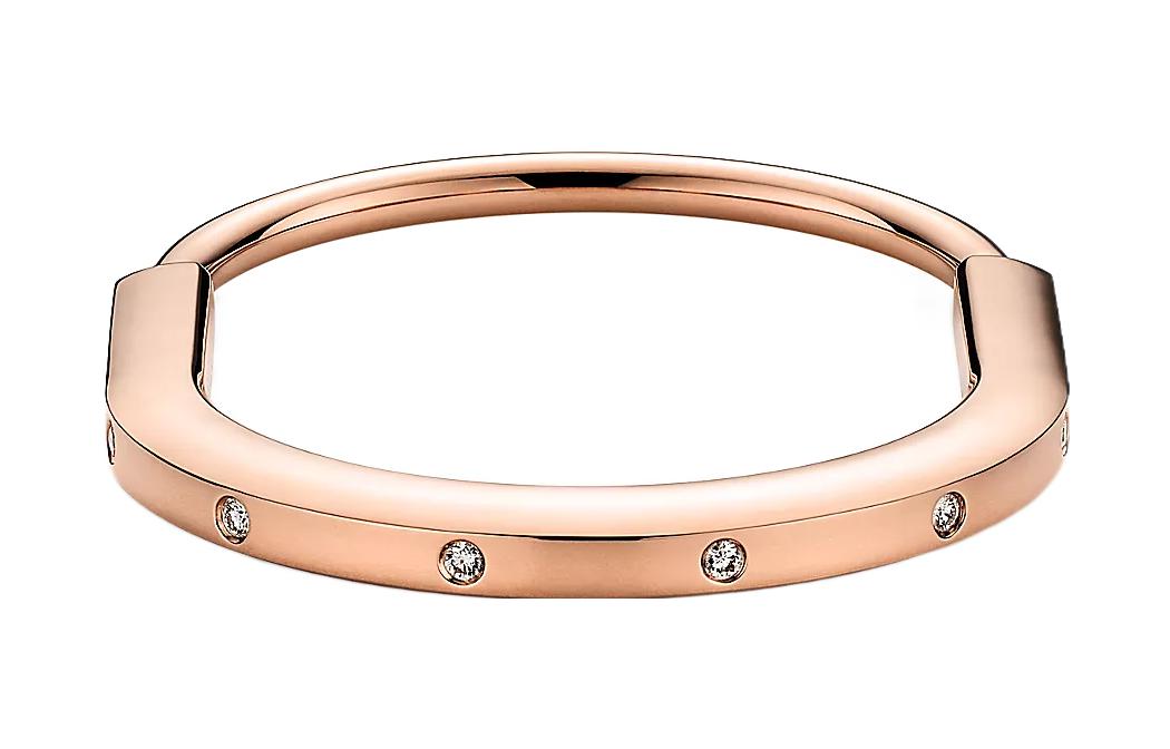 Shop (W) ティファニー ロックシリーズ 18Kローズゴールド ダイヤモンド ブレスレット レディース. 70185288