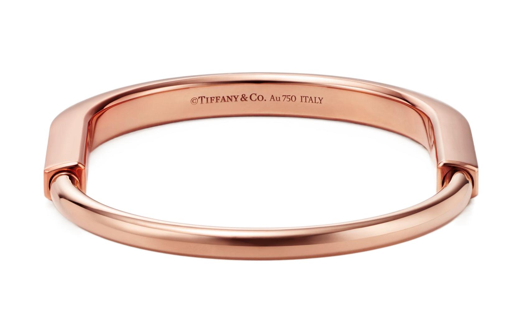 (Women) TIFFANY & CO. Lock Series Classic 18k Rose Gold Bracelet for Women - Rose Gold. 70185504 圖 5