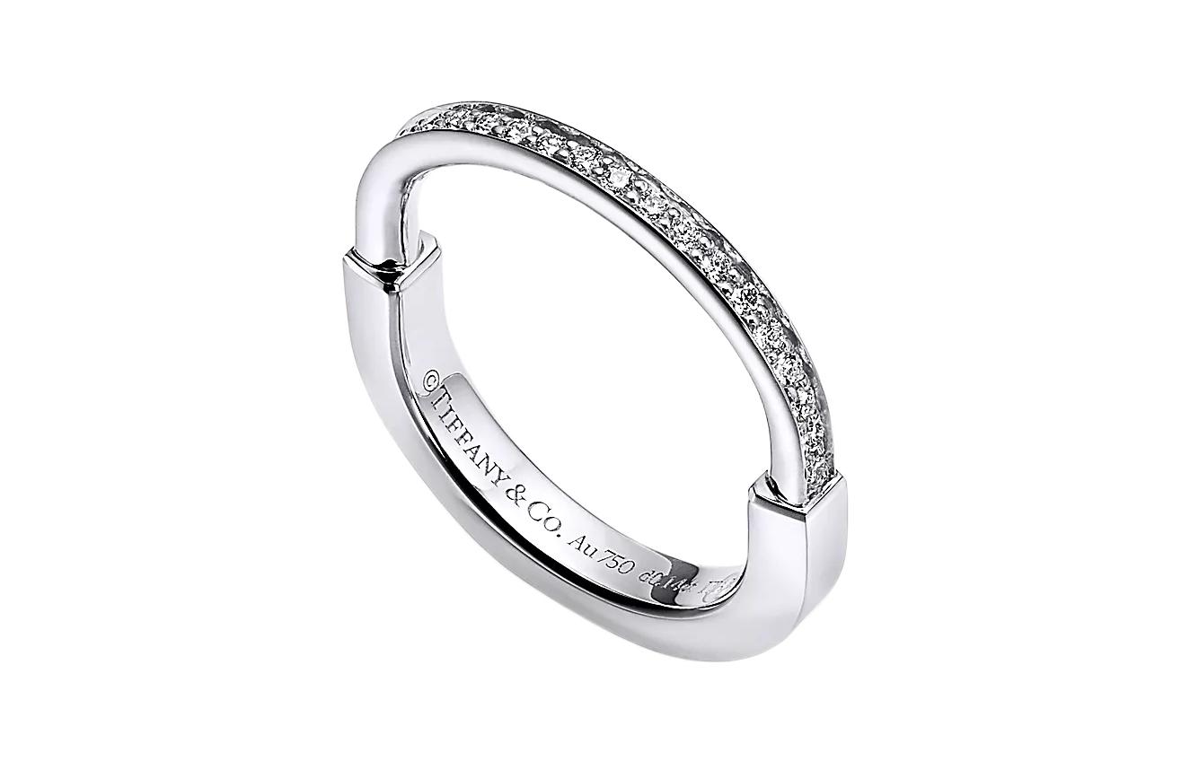 (Women) Tiffany & Co. Lock Series Diamond Ring Silver for Women. 72345657