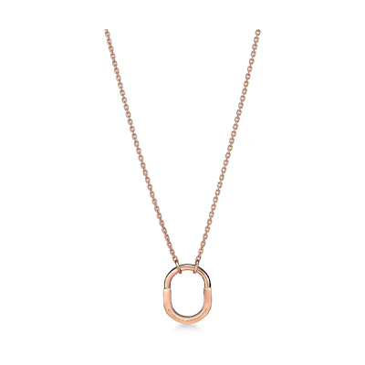 (Women) Tiffany & Co. Lock Series Small Pendant 18K Rose Gold Necklace for Women. 74365817