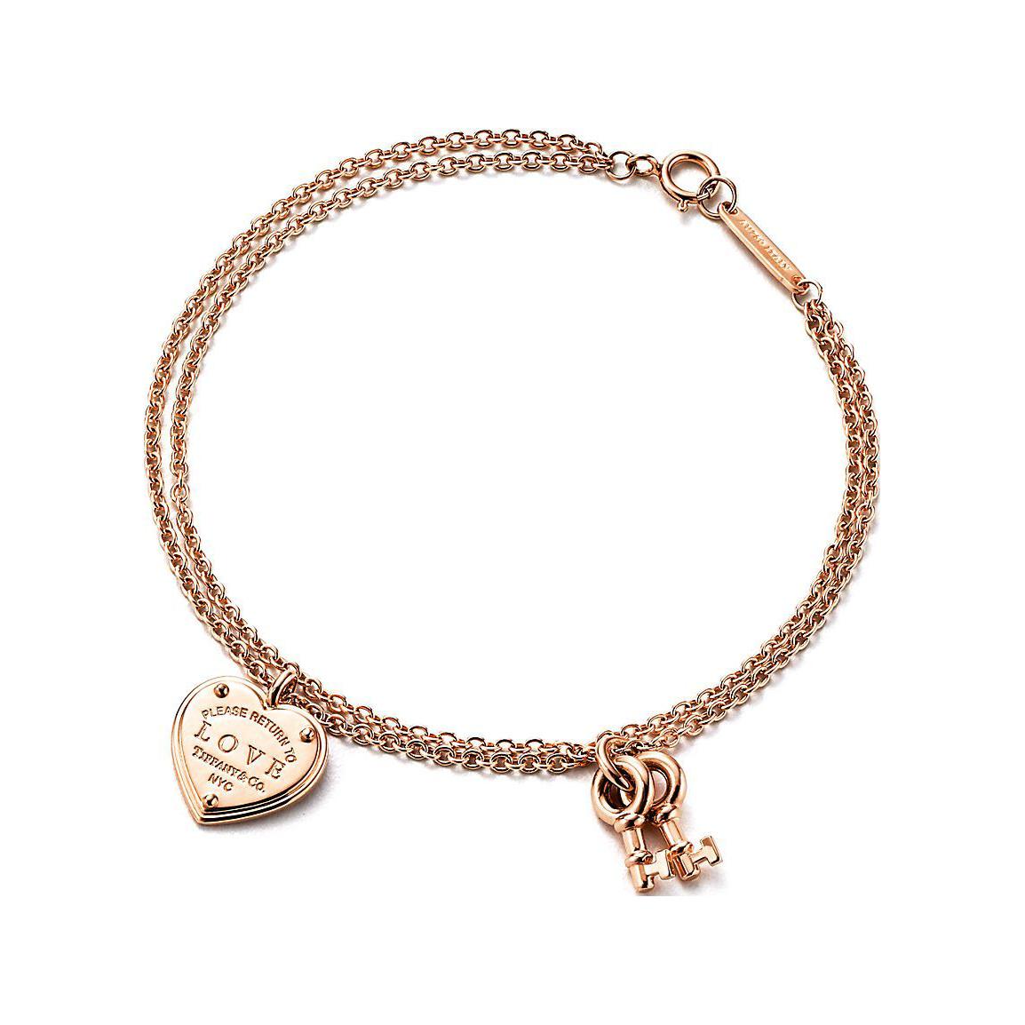 (Women) TIFFANY & CO. Logo 18K Rose Gold Bracelet for Women - Rose Gold. 60150257