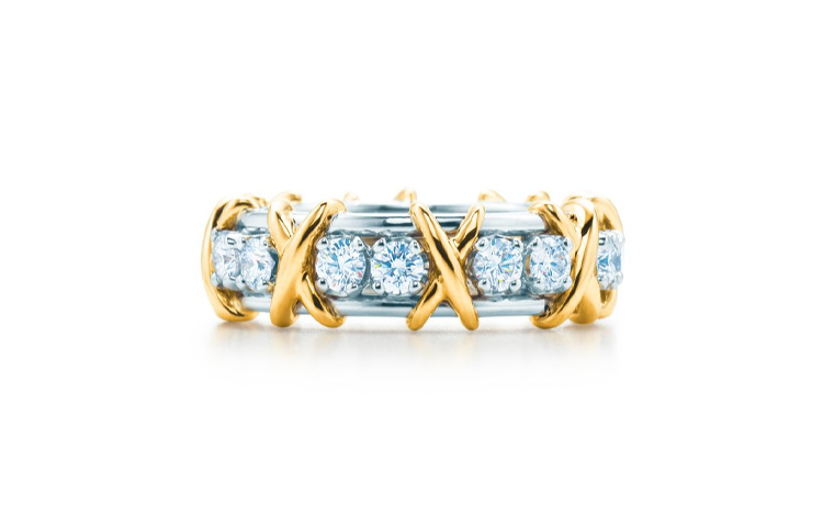 Order (W) TIFFANY & CO. 女士奢華六石戒指 - 藍/金色 GRP00053