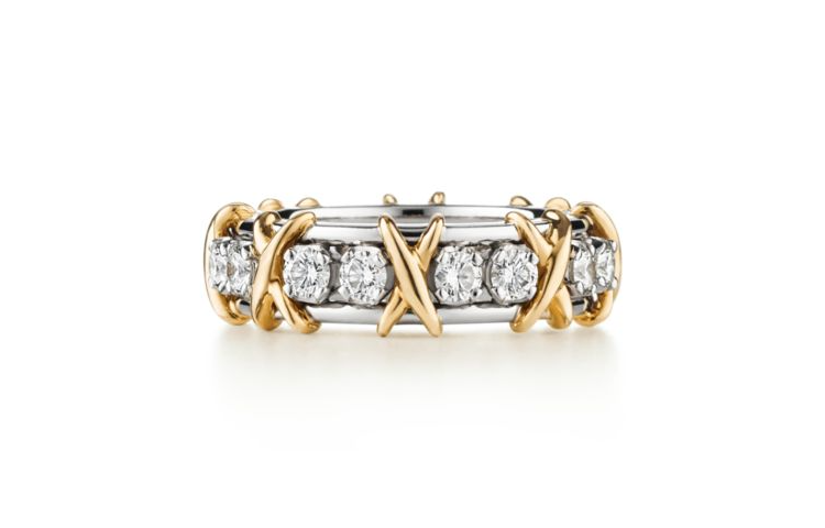 Shop (W) TIFFANY & CO. 女士奢華六石戒指 - 藍/金色 GRP00053