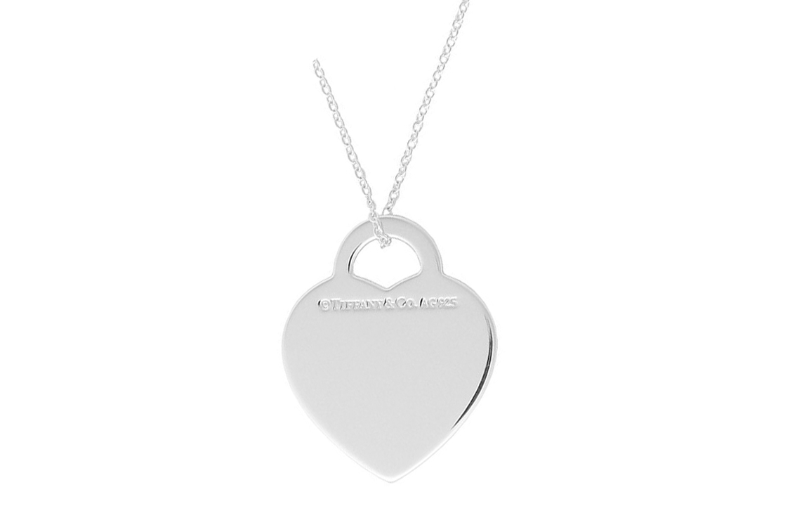(Women) TIFFANY & CO. Medium Silver Heart Pendant Necklace 925 Silver for Women 30971655 圖 3