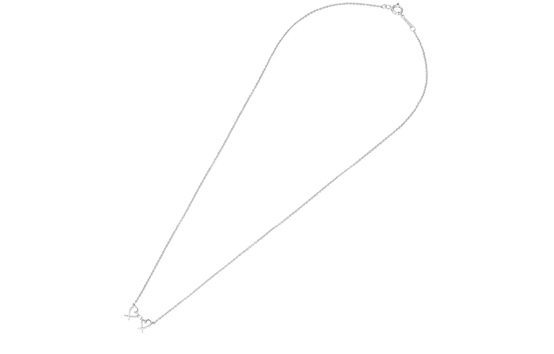 (Women) TIFFANY & CO. Paloma Picasso Double Heart Pendant 925 Silver Diamond Necklace. 63058211 圖 3
