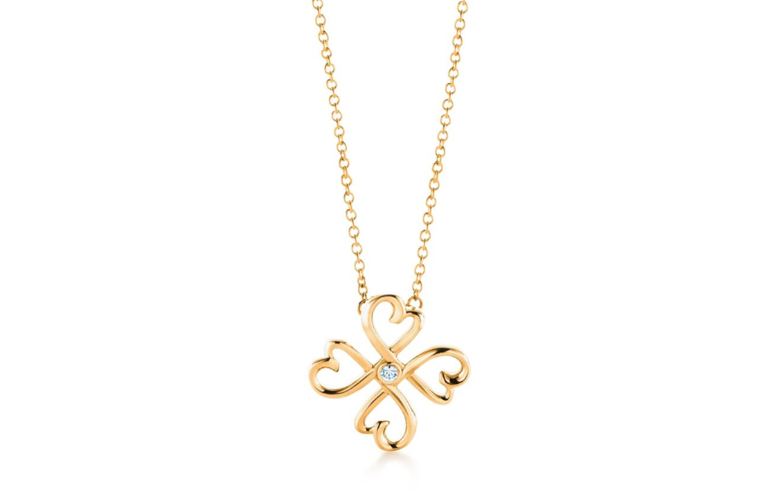 (Women) Tiffany & Co. Paloma Picasso Loving Heart Clover 18K Gold Diamond Necklace. 60021539 圖 2