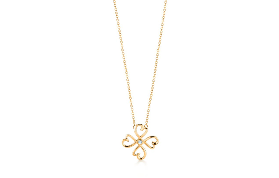 (Women) Tiffany & Co. Paloma Picasso Loving Heart Clover 18K Gold Diamond Necklace. 60021539 圖 3