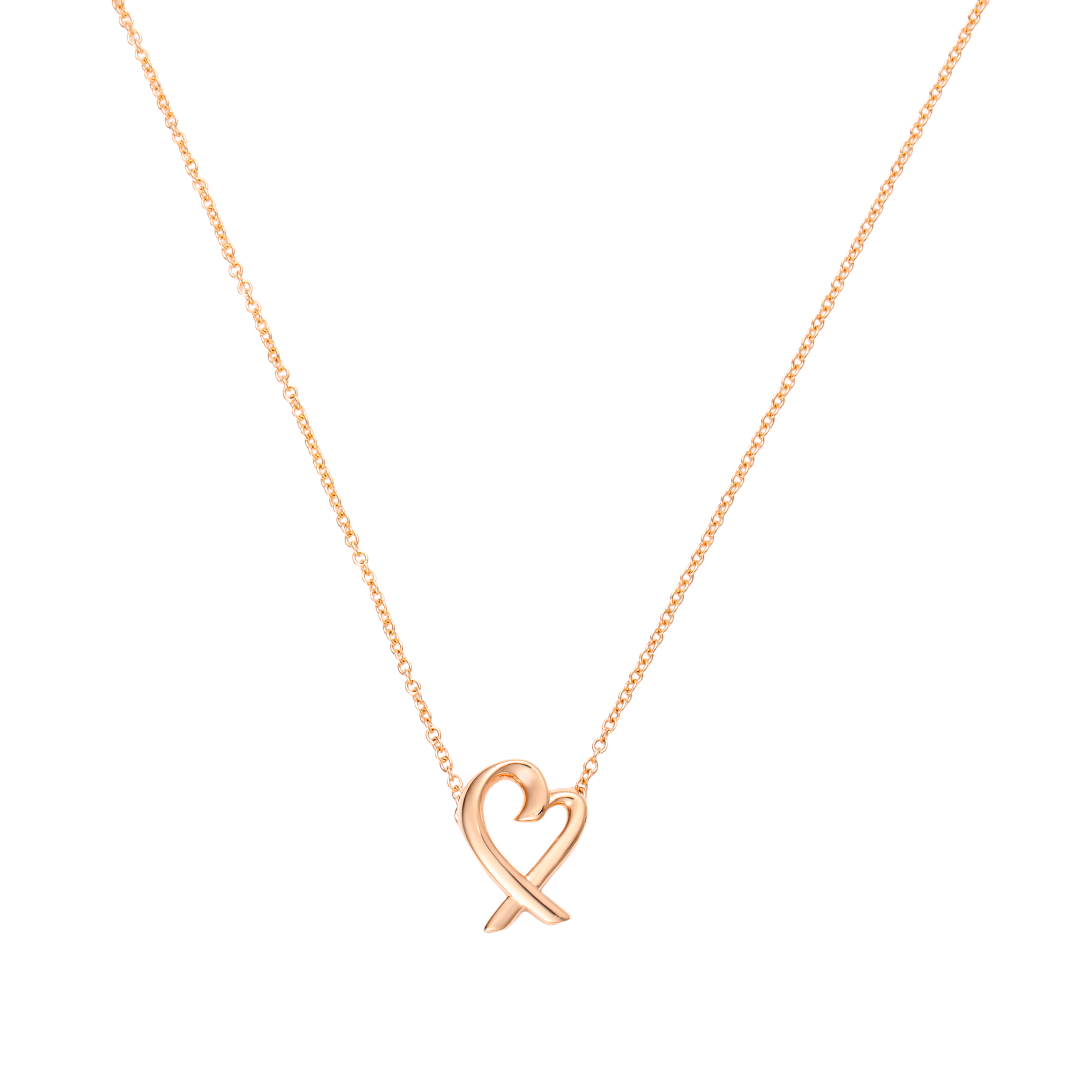 (Women) Tiffany & Co. Paloma Picasso Loving Heart 18K Rose Gold Necklace for Women. GRP11477 圖 3
