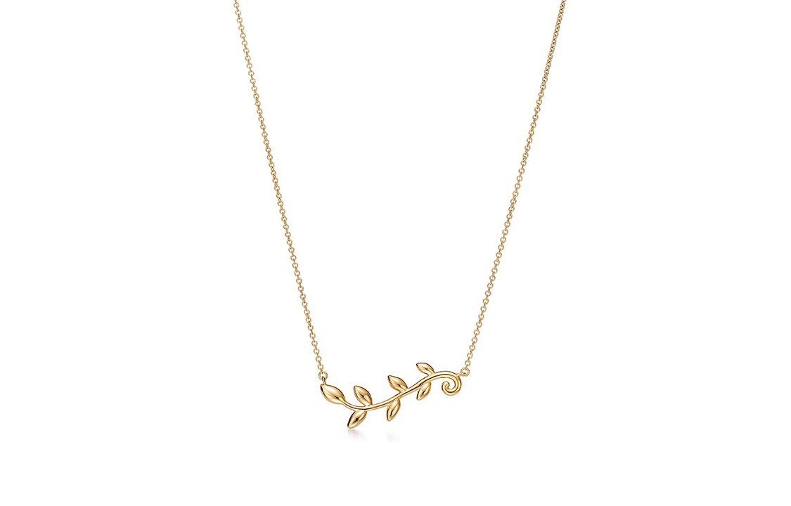 (Women) TIFFANY & CO. Paloma Picasso Olive Leaf Vine 18K Gold Necklace for Women. 60021509
