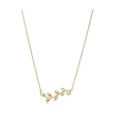 (Women) TIFFANY & CO. Paloma Picasso Olive Leaf Vine 18K Gold Necklace for Women. 60021509