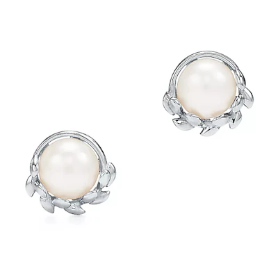 (Women) Tiffany & Co. Paloma Picasso Pearl Earrings for Women - Stylish & Elegant 67544242