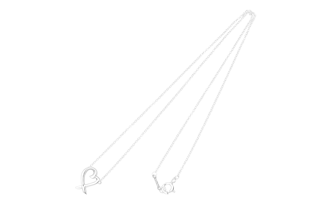 (Women) Tiffany & Co. Paloma Picasso Simple Heart Pendant 925 Silver Necklace Women. 33834748 圖 3