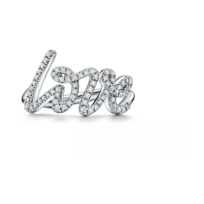 (Women) TIFFANY & CO. Paloma’s Graffiti Love Small Ring Silver for Women. 60138064