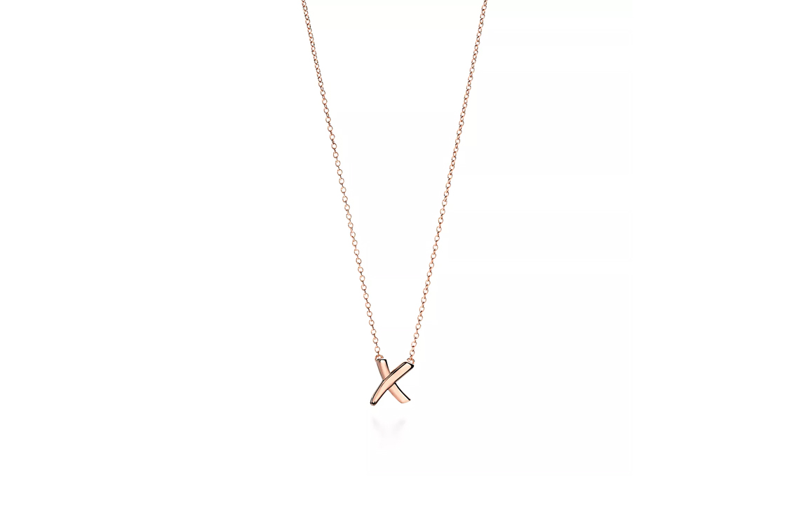 (Women) Tiffany & Co. Paloma's Graffiti X Pendant Necklace 18K Rose Gold for Women. 60962251 圖 2